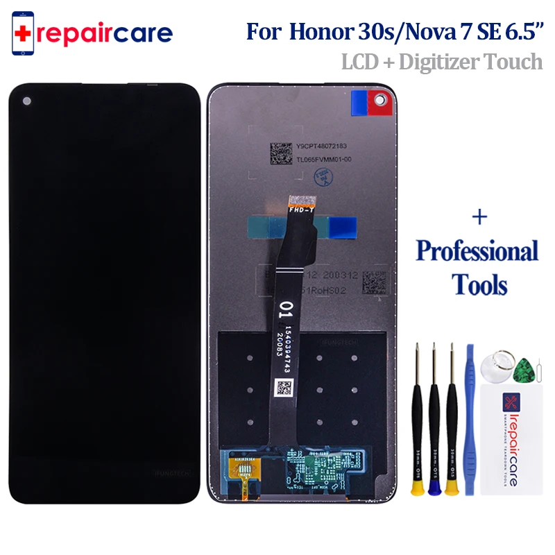 ЖК дисплей 6 5 дюйма 1080x2400 для Huawei Honor 30s CDY AN90 с сенсорным экраном и дигитайзером в