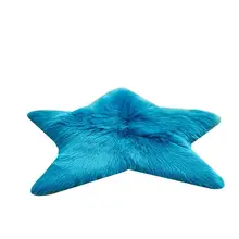 Бытовая пятиугольная звезда ковры из искусственной шерсти ковер с длинным ворсом домашний полиэстер, Chinlon напольный коврик