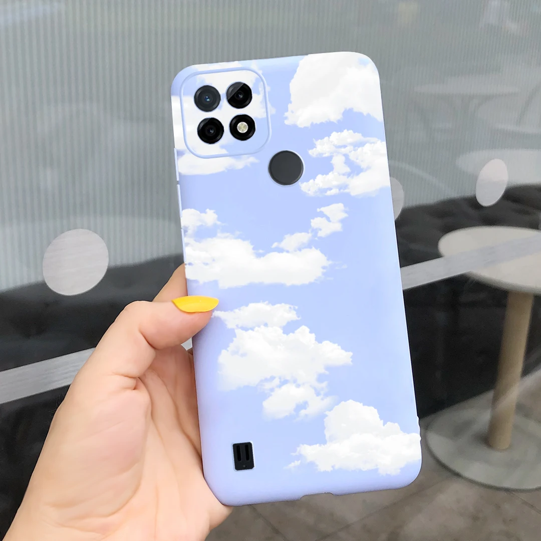 phone flip cover For Realme C21 Case RealmeC21 C21Y Cover Phone Case Cute Printed Candy Silicone For Coque Realme C21y C 21Y 21 Y C21 Soft Bumper waterproof pouch for swimming