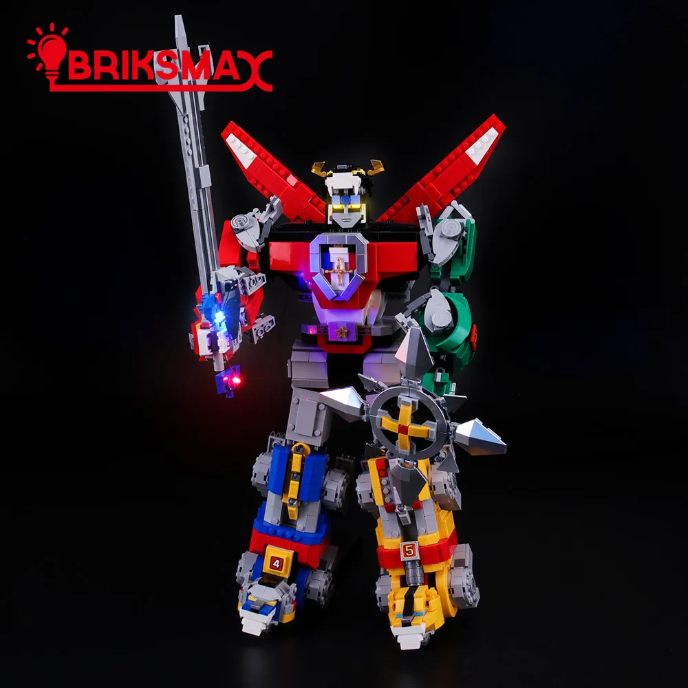 Комплект BriksMax со светодиодсветильник кой для идей серии Voltron строительные блоки