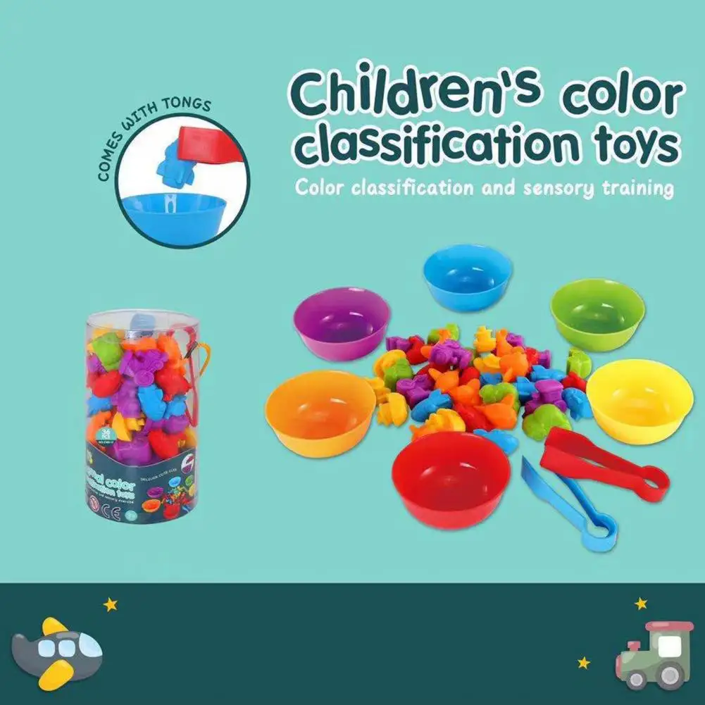 1 Set Animal Counting Toy Colorful Educational Creative Rainbow Stack Cups Dinosaur Animal Counting Toy for Children