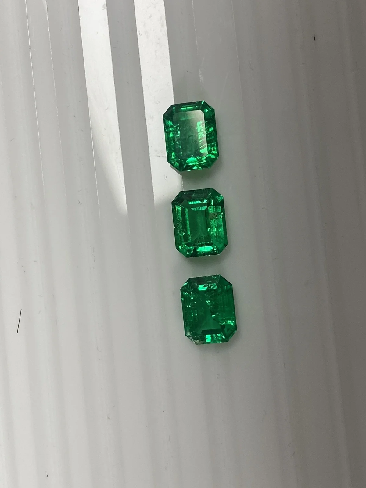 Pirmiana 7x9mm Lab Grown Columbian Green Emerald Loose Gmestone for Jewelry Ring Making