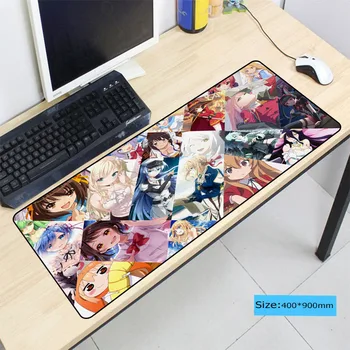 

Anime Girl Speed Version Large Gaming Mouse Pad Gamer Locking Edge Mouse Keyboards Mat Gift Mousepad for CS GO Dota 2