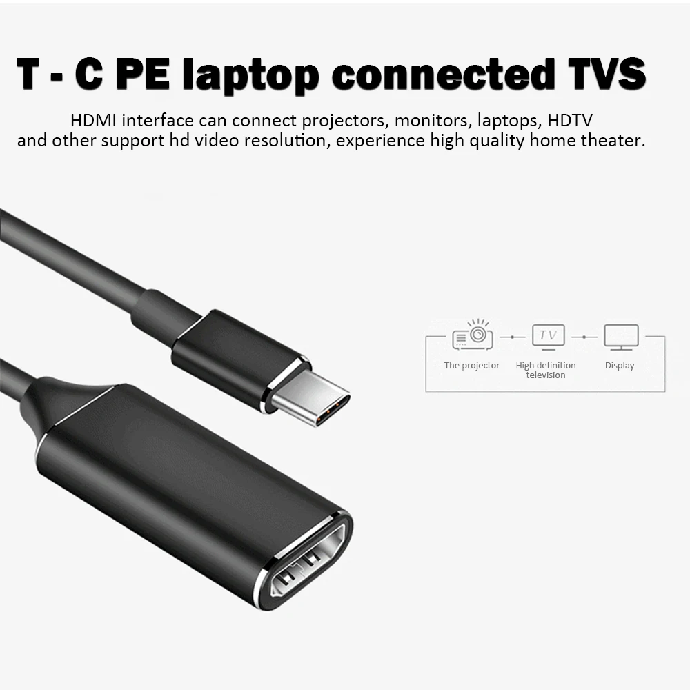 HD 4K type C в HDMI кабель USB 3,1 в преобразование HDMI адаптер конвертер «Папа-мама» для ПК компьютер ТВ дисплей телефон