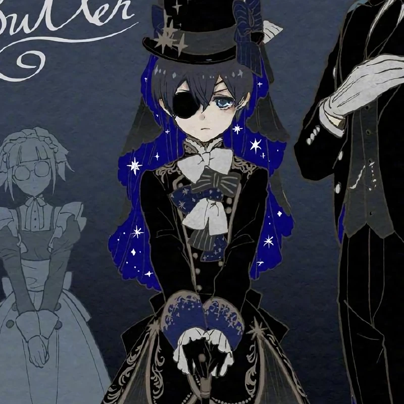 Горячее предложение! Черное платье Butler Ciel Phantomhive на 13-летие, голубое платье лолиты для костюмированной вечеринки, новая одежда