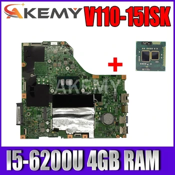 

High quality LV115SK MB 15277-1N 448.08B01.001N For Lenovo V110-15ISK notebook motherboard CPU I5-6200U RAM 4GB