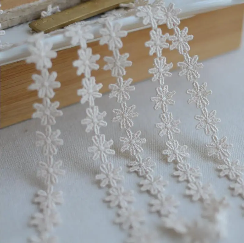 3 Meters Handmade Daisy Lace Trim 16mm Width DIY Garment Sewing Accessories