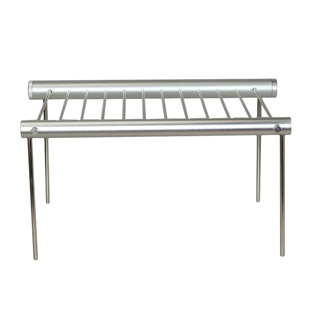 Portable Folding Mini BBQ Grill Stainless Steel Grills Holder Outdoor Charcoal Grills Camping Garden Barbecue Kitchen Tools