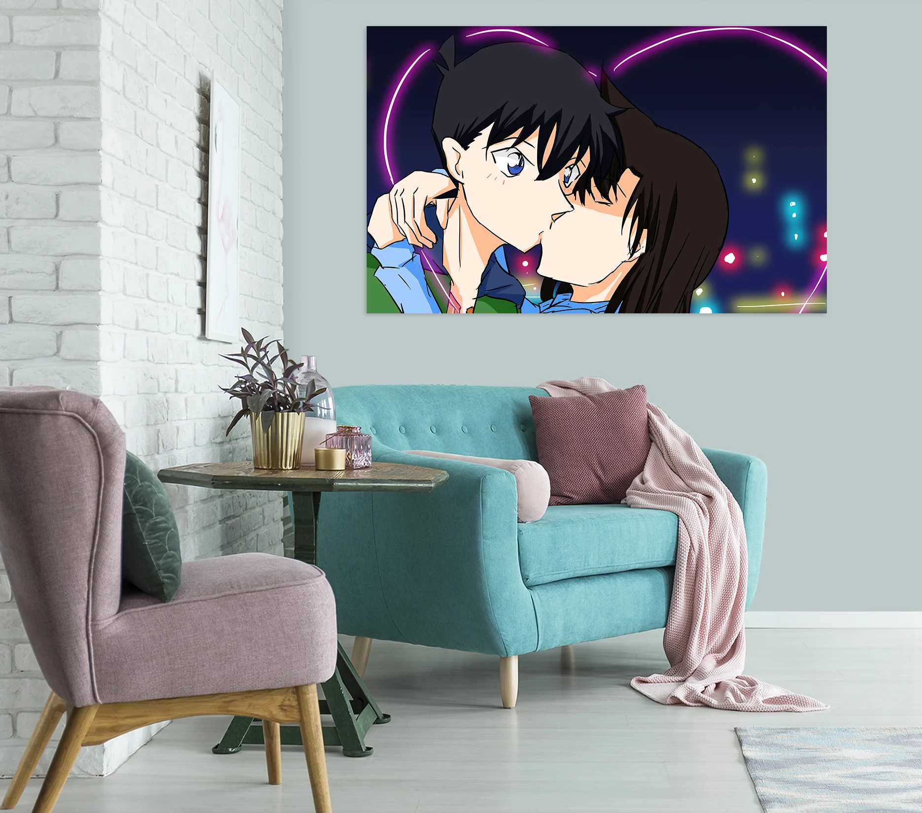 [Самоклеющиеся] 3D чехол Detective Conan закрытые 101 Японские Аниме настенные наклейки AJ