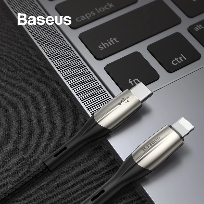 Кабель Baseus type-C для iPhone кабель 18 Вт PD Быстрая зарядка USB C для iPhone X XS XR 8 Plus 11 Pro Max Dash зарядный кабель для передачи данных