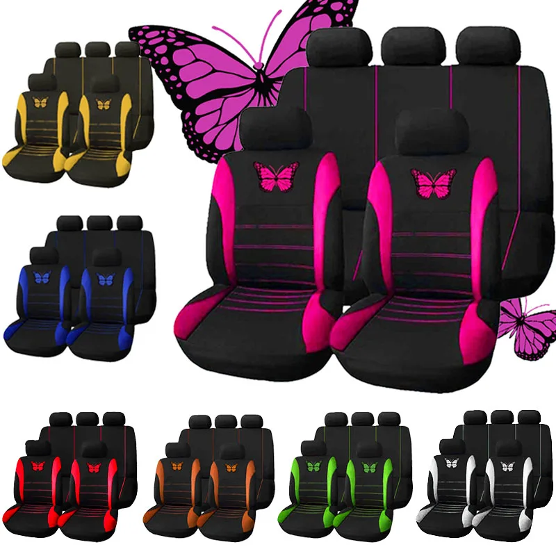 Butterfly Car Seat Covers Universal Protection Interior Accessories