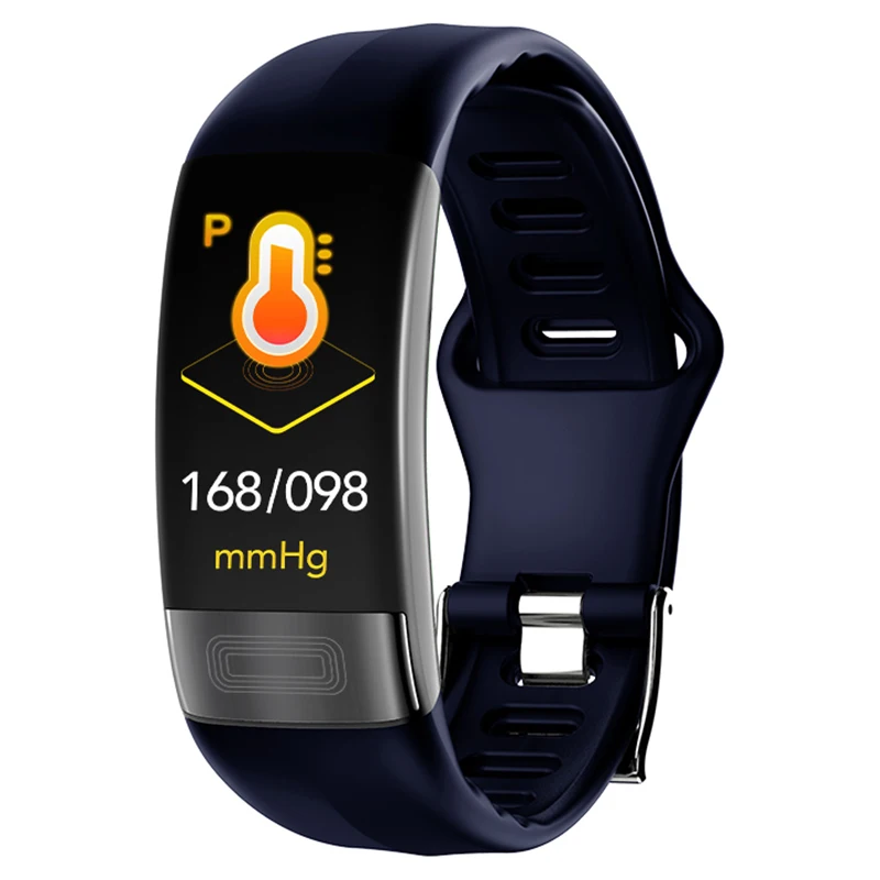 Smartband Blue V11 смарт-браслет, измеритель артериального давления, умный Браслет, пульсометр, PPG ЭКГ, умный Браслет, фитнес-трекер, электронный браслет - Цвет: Smartband Blue