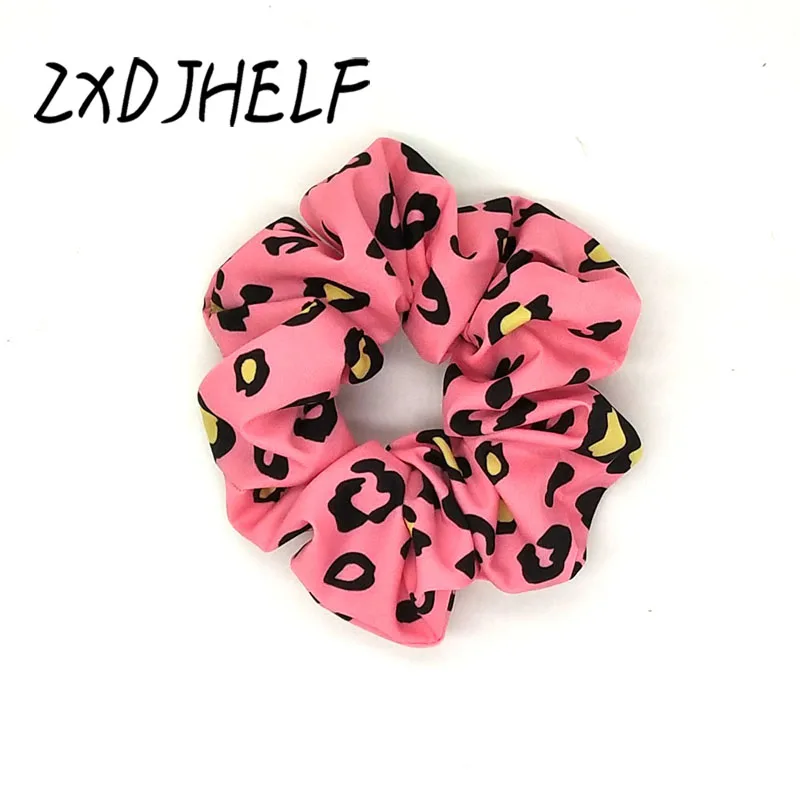 F511-Pink ZXDJHELF Новое поступление Винтажный Леопардовый конский хвост держатель резинки кольцо резинка для волос галстук для женщин Девушка аксессуары для волос F512 - Цвет: F511-Pink