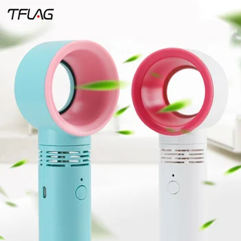 

TFlag Bladeless Fan Chargeable Portable Handheld Mini Fan Convenient USB For Home Office