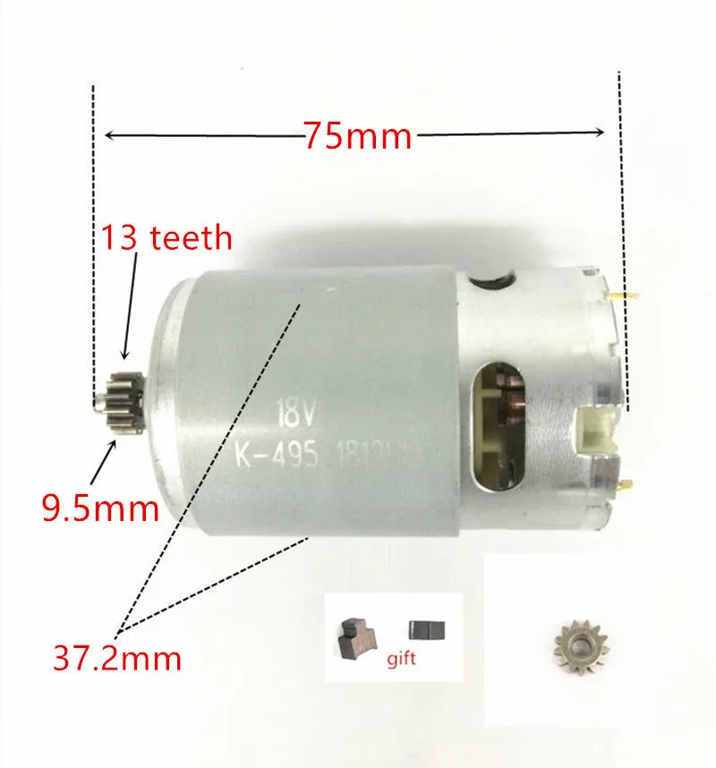 Двигатель 13 зубьев 18 в замена для BOSCH DDB180 DDBB180 2 609 199 273 2609199273 GSR18 LI |for bosch|motor formotor bosch |