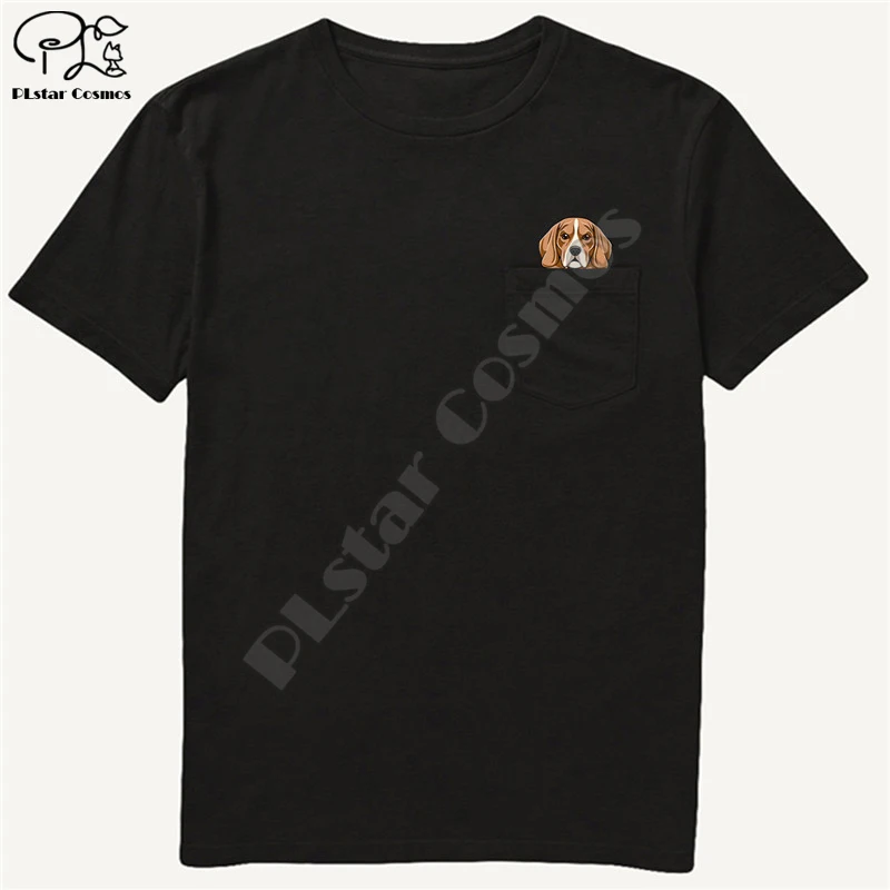 German Shepherd In Pocket T Shirt Dog Lovers Black Cotton Men Made in USA Cartoon t shirt men Unisex New Fashion tshirt style-13 German Shepherd In Pocket T Shirt Dog Lovers Black Cotton Men Made in USA Cartoon t shirt men Unisex New Fashion tshirt style-13