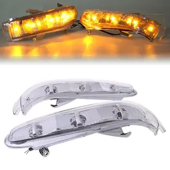 

1 Pair 7 LEDs Car Front Turn Signals Lights Side Mirror Turn Signal Led For Mercedes W220 W215 CL S Class Amber Light New
