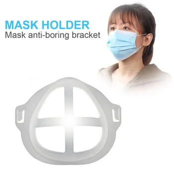 

Hollow Mask Inner Supports Reusable 3D Plastic Mouth Cover Breathing Reusable Face Cover Frame Mask Holder Accessories
