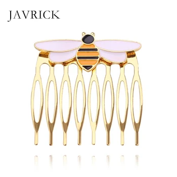 

Women Hairpins Miraculous Bee Comb Gold Hair Comb Ladybug Party Supplies Animal Enamel Hair Jewelry Costume