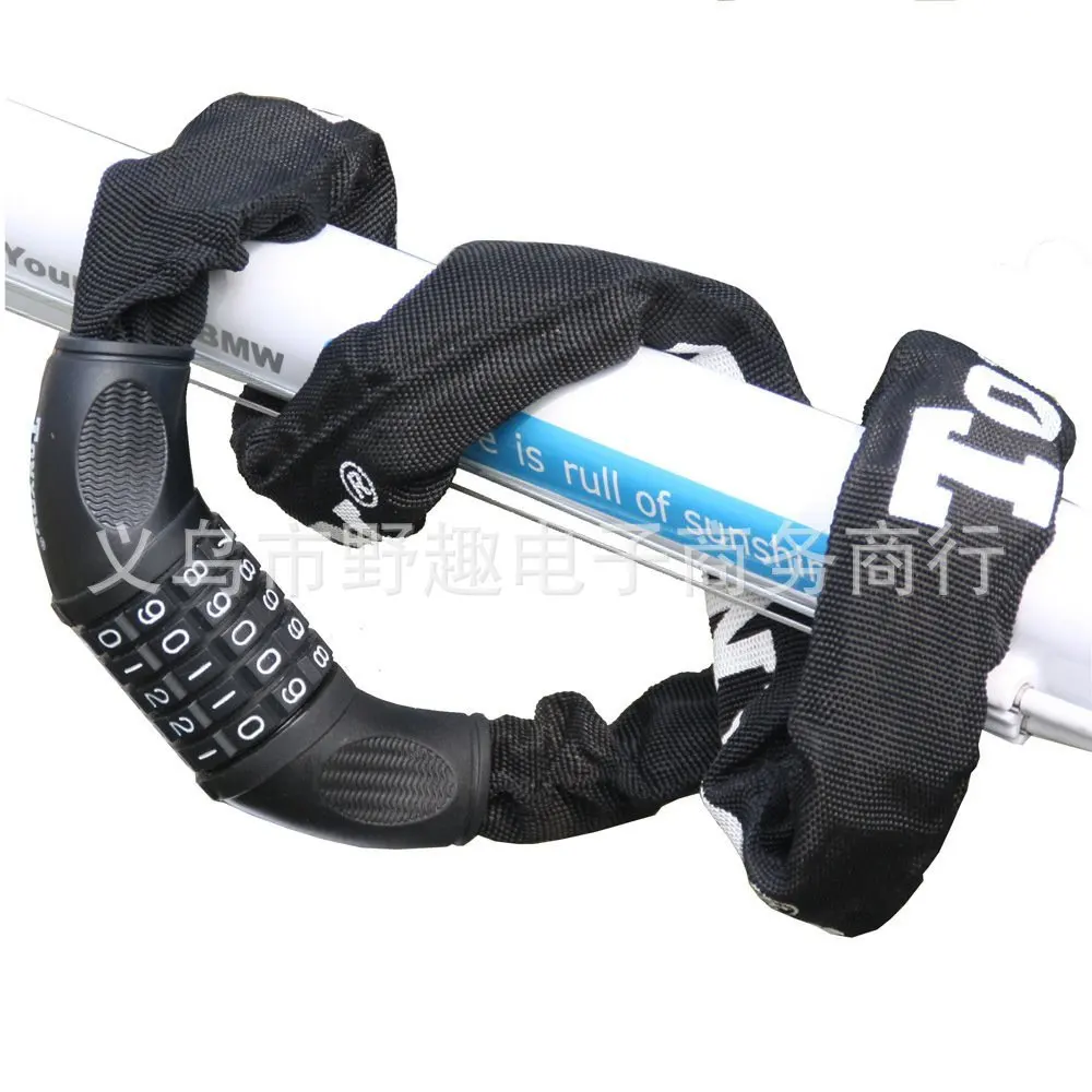 

Universal Tonyon Mountain Bike Safe Password Lock Motorcycle Chain Lock 732 Battery Car Lock