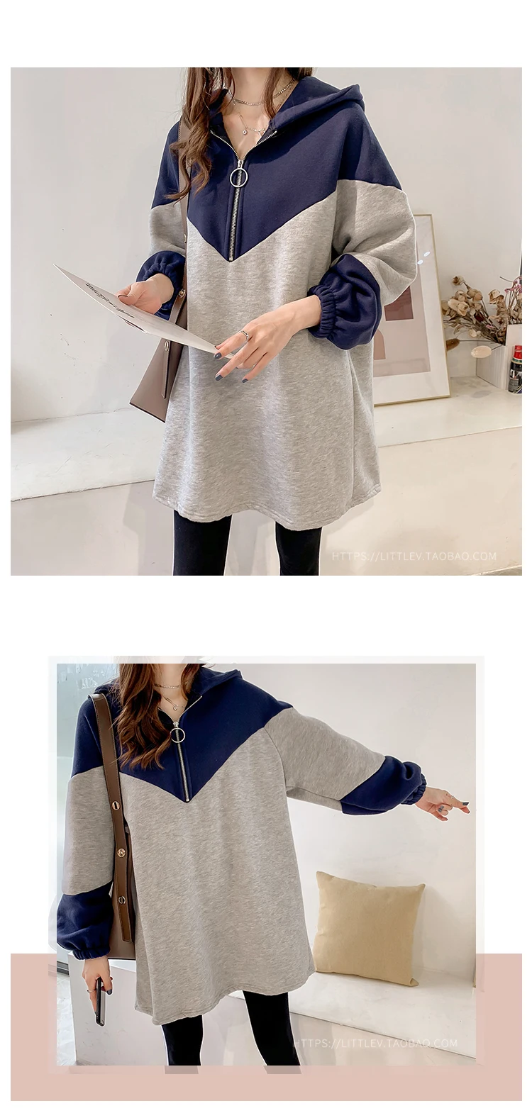 Sudadera mujer, женские теплые толстовки из хлопка и флиса в стиле Харадзюку, лоскутные пуловеры на молнии, толстовка с капюшоном размера d размера плюс, топы