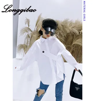 

Girl'S Shirt Spring Clothing New Style Korean-style Children Casual Sense of Design Western Style Fashion Shirt Tops Fashion