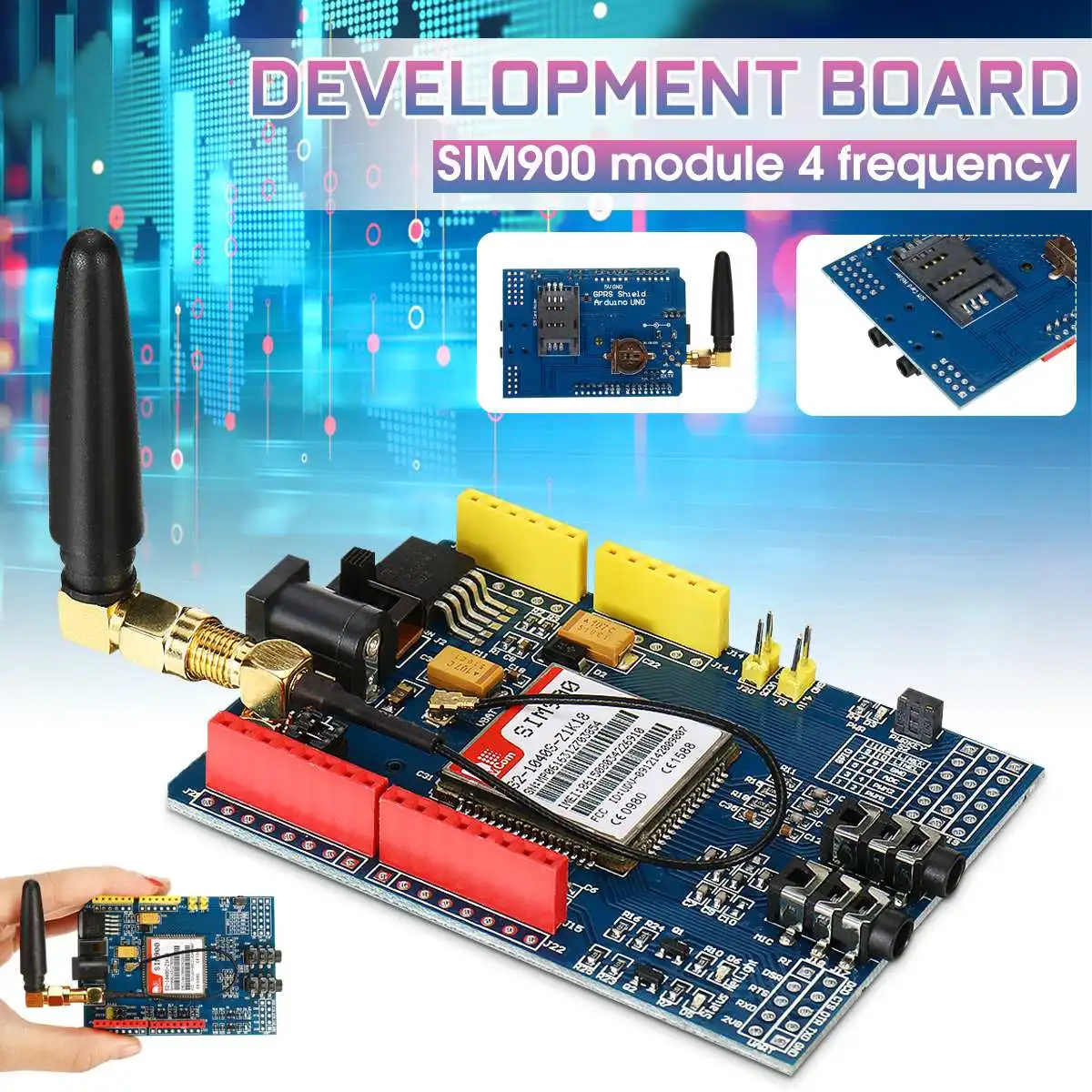 SIM900 Module 4-band Development Board For GSM GPRS SMS Wireless Data Over TC35i SIM900 Module 4-band Development Board For GSM GPRS SMS Wireless Data Over TC35i