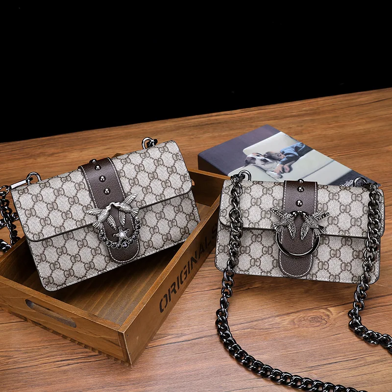 

2019 Spring And Summer New Style Fashion WOMEN'S Fashion Handbag Swallows Flying Bird Bag Shoulder Diagonal Hand Chain Square Sl