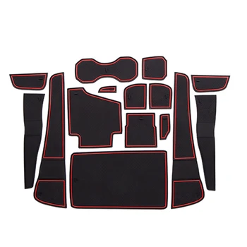 

for Volvo S90 Anti-Slip Rubber Cup Cushion Door Groove Mat S90 T4 T5 T6 T8 D3 D4 D5 AWD 2017 2018 2019 Accessories Car Stickers