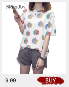 Nkandby размера плюс женская футболка летняя одежда с принтом сердца Повседневная Свободная Женская футболка и футболка с коротким рукавом и круглым вырезом топы