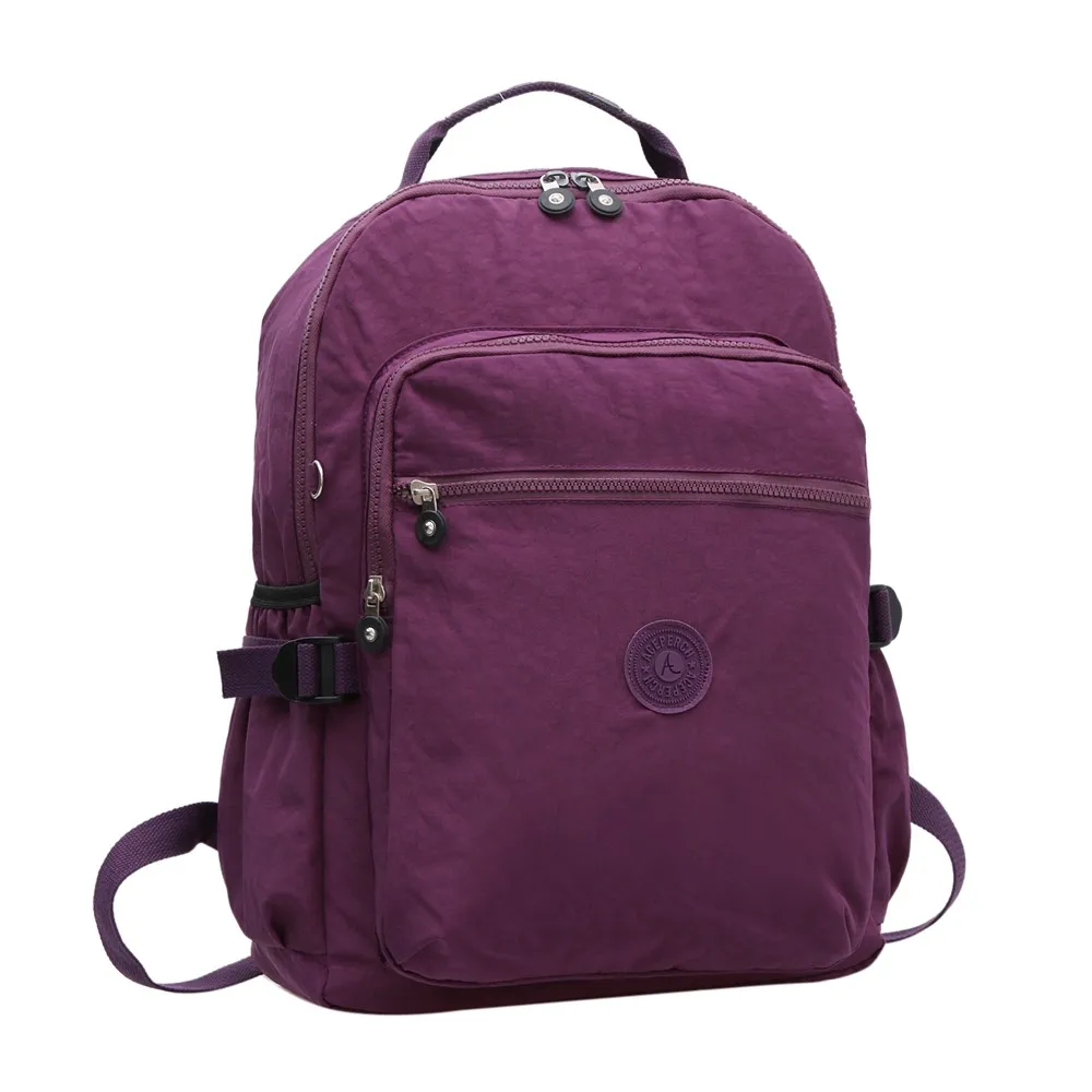 Дропшиппинг Детские рюкзаки для книг женский школьный рюкзак для подростков девочек мальчиков ноутбук Mochila Дорожная сумка с брелок "Обезьяна" - Цвет: 1 piece Purple