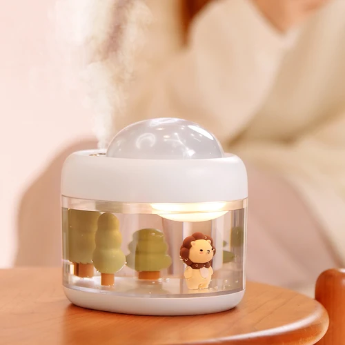 프로젝션 램프 무선 가습기 USB Portbale 2000mAh 배터리 충전식 프로젝터 Umidificador Aroma Humidificador 2