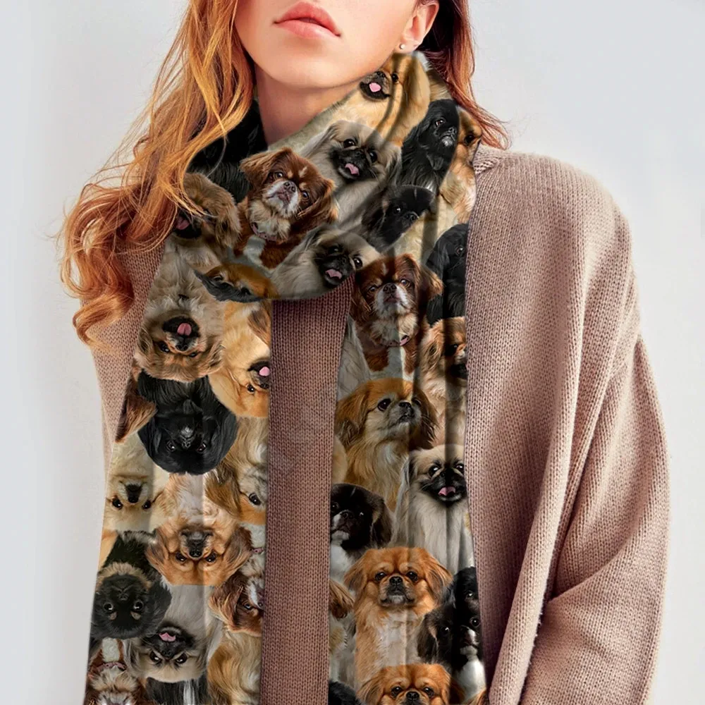 Pekingese шарф из искусственного