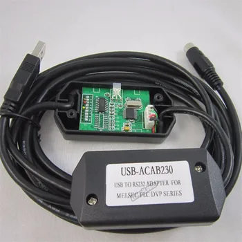 

USBACAB230 PLC Programming Cable USB TO RS232 Adapter For USB-DVP ES EX EH EC SE SV SS Series cable 2.5M