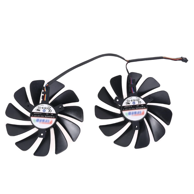 2 шт./компл. 95 мм FDC10U12S9-C RX5700 XT графического процессора вентилятор для XFX RX 5600 5700