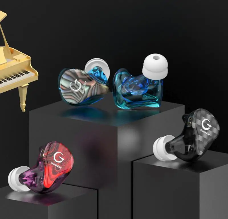 

GuideRay GR-i Series DD+BA Hybrid HiFi Music Monitor DJ Studio in-Ear Earphones with 0.78mm Cable GR-i18 /GR-i58/GR-i68 Earbuds