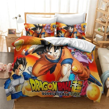 

Japan Anime Dragon Ball Super 3d Bedding Set Cartoon Children Bed Linen Bedclothes Twin Full Queen King Duvet Cover Pillowcase