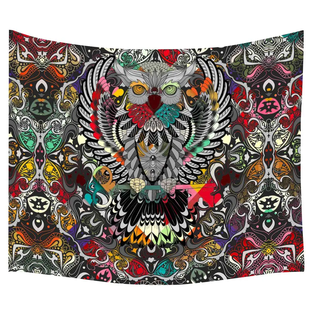 

Owl Multicolor Tapestry Artistic Wall Hanging