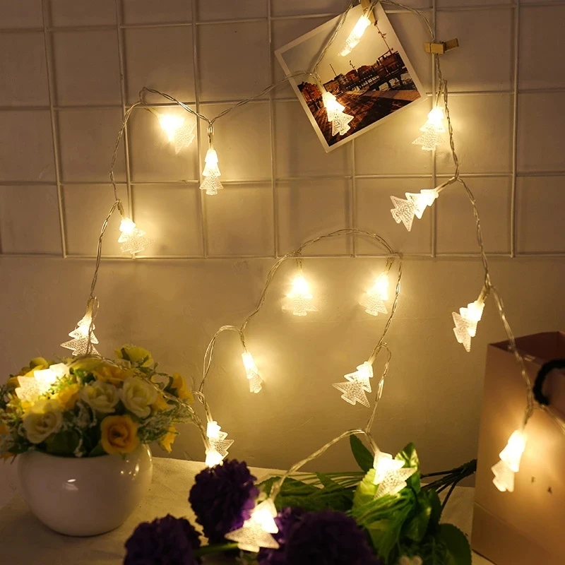 Christmas Tree Decorations Led String Lights New Year Garland for Home Decor Wedding Garden Decoration Navidad 2021 | Освещение