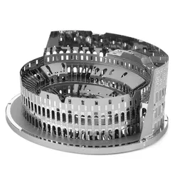 3d metal quebra cabeça roman coliseu ruínas modelo de construção kits montar quebra cabeça presente brinquedos para crianças