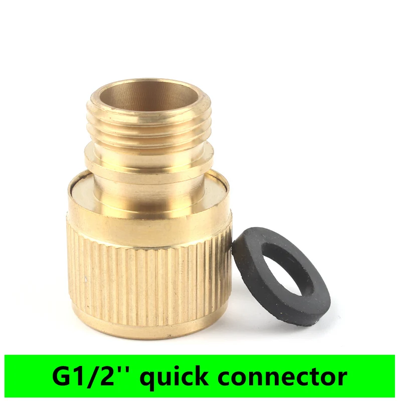 

1pc G1/2'' Male Thread Quick Connecor Faucet Joint Water Gun Hose Connector Garden Irrigation Fitting Water Hose Connector