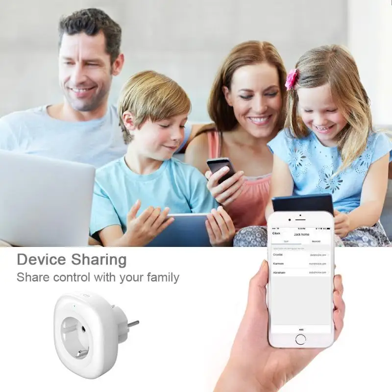 ЕС Plug wifi умная Беспроводная дистанционная розетка умная розетка Голосовое управление ПК умная розетка с Google Home Alexa Голосовое управление