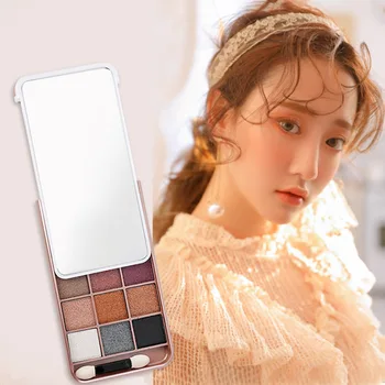 

Mobile eye shadow 12 color eye shadows plate web celebrity with the earth color eye shadow flash powder pearl color