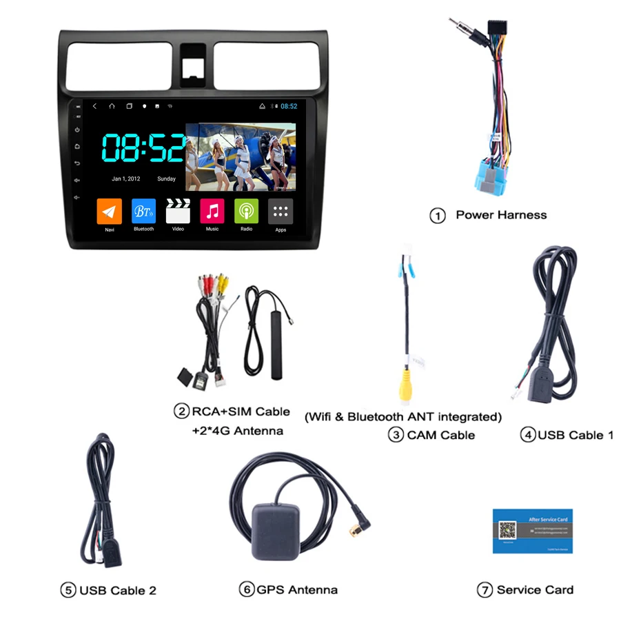 Android 8,1 автомобильный DVD 1din мультимедиа Navi система для Suzuki Swift 2004-2010 Автомобильный gps навигатор головное устройство BT SWC wifi