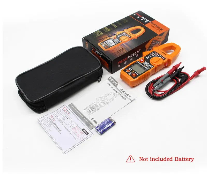 PM2118S Портативный Смарт Цифровой клещи AC/DC мультиметр переменного тока Сопротивление напряжения непрерывности тестер с NVC