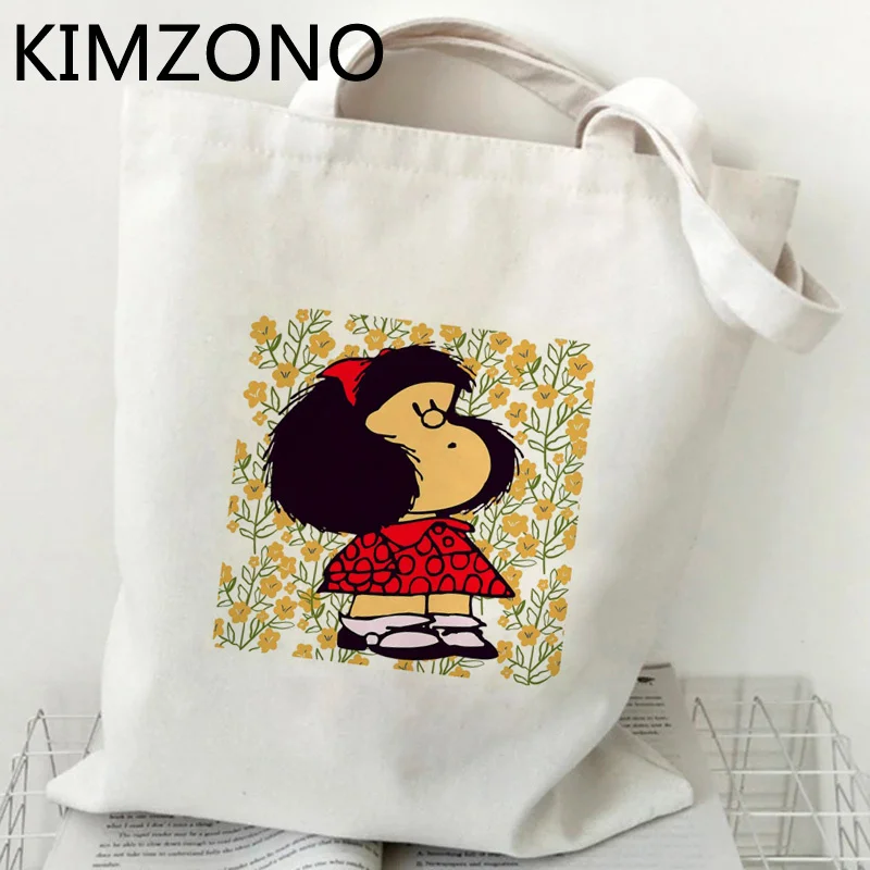 Mafalda сумка для покупок bolso bolsas de tela хлопок холст тканевая | Багаж и сумки