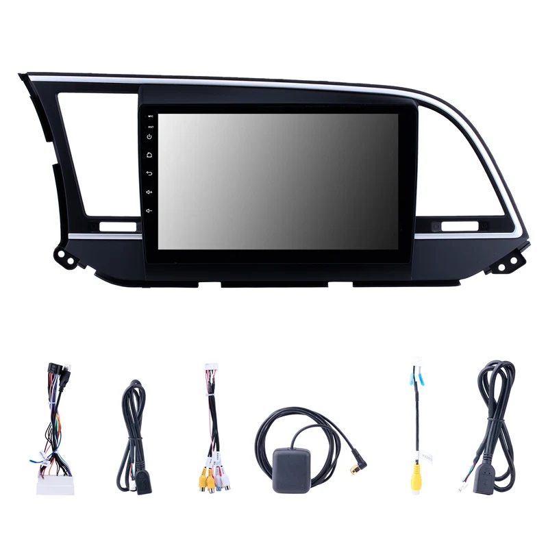 Подходит для hyundai Elantra автомобильный gps Bluetooth Радио Android 8,1 4-х ядерный Процессор 2.5D закаленное взрывозащищенное стекло HD экран головное устройство