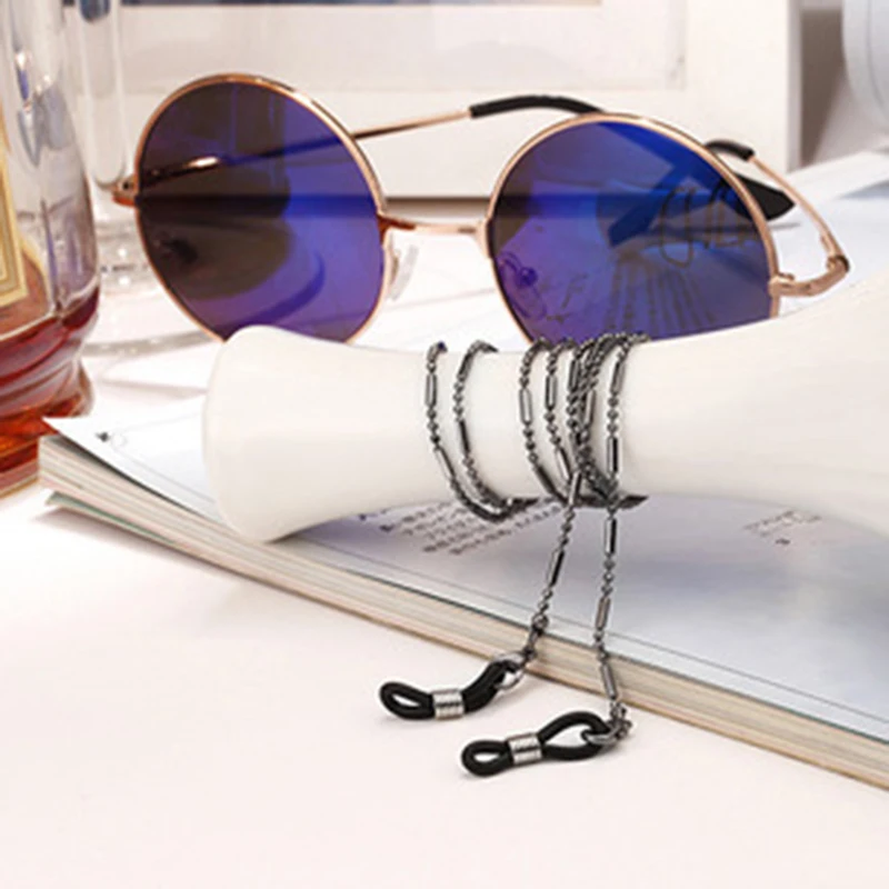Fashion Woman Sunglasses Chain Cylinder Bead Chain Anti-Falling Glasses Eyeglasses Cord Necklace - Image 4