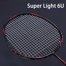 Супер светильник 6U 73-78 г T700, полностью углеродное волокно, ракетка для бадминтона, нанизанная, высокое напряжение, G5, ракетка, Спортивная ракетка, падель, ракетки, струны, сумка