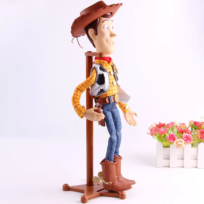 Из Woody Roundup ТВ-шоу Woody The Sheriff говорящая фигурка с кобурой ПВХ фигурка Коллекционная модель игрушки